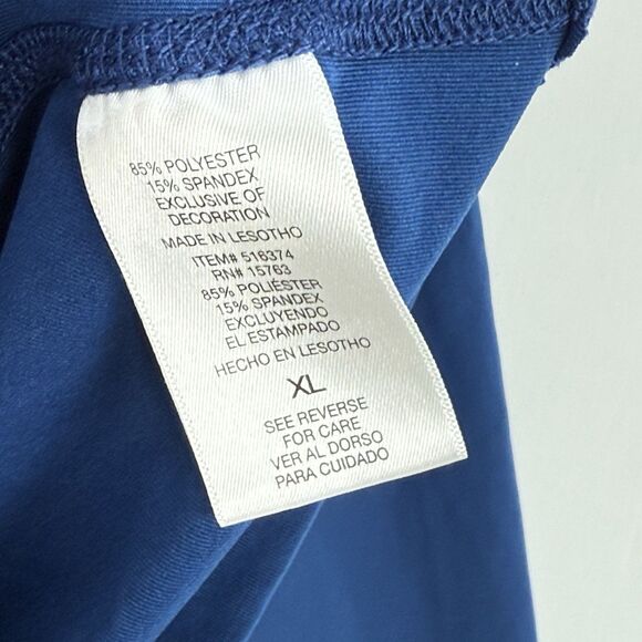 Mens Champion Double Dry Size XL Athletic Navy Blue Shirt Long Sleeves - Picture 11 of 16